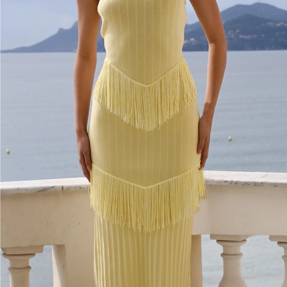 Yellow The Label Dresses & Skirts - Yellow The Label- Fringe Midi Dress - Women